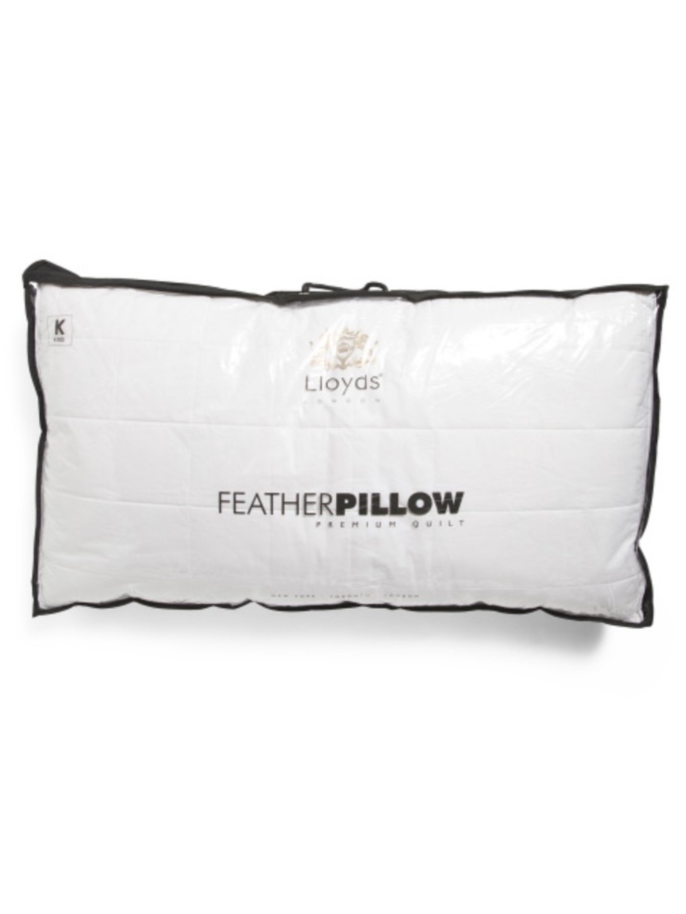 LLOYDS-Cotton Covered Feather Filled Quilted Pillow